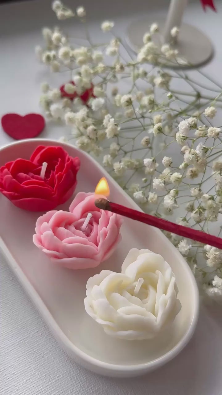 Single Heart-Shaped Candle