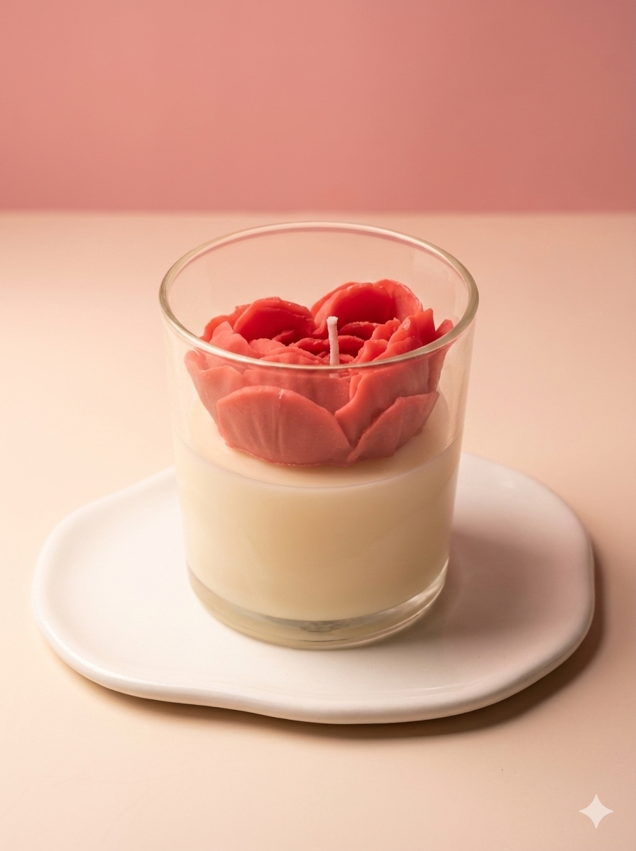 Heart-Shaped Candle Jar - Small